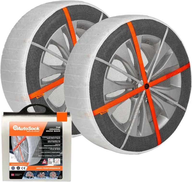 AUTOSOCK for Passenger Vehicles HP600, Snow Socks for Tires, Pack of 2 - Image 1
